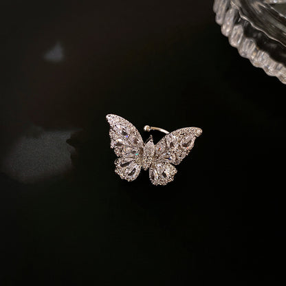 Zirconia Butterfly Earrings, Niche Design Earrings - Several Color Available