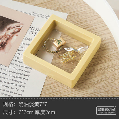 Transparent Film Box, Earring And Stud Storage Box, Earrings Jewelry Storage Box, Portable Antioxidant Pe Film Gift Box, Ear Clip Necklace Gift Box