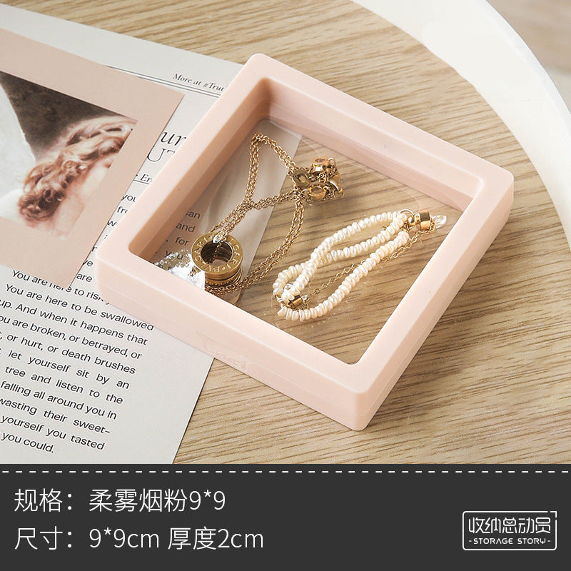 Transparent Film Box, Earring And Stud Storage Box, Earrings Jewelry Storage Box, Portable Antioxidant Pe Film Gift Box, Ear Clip Necklace Gift Box